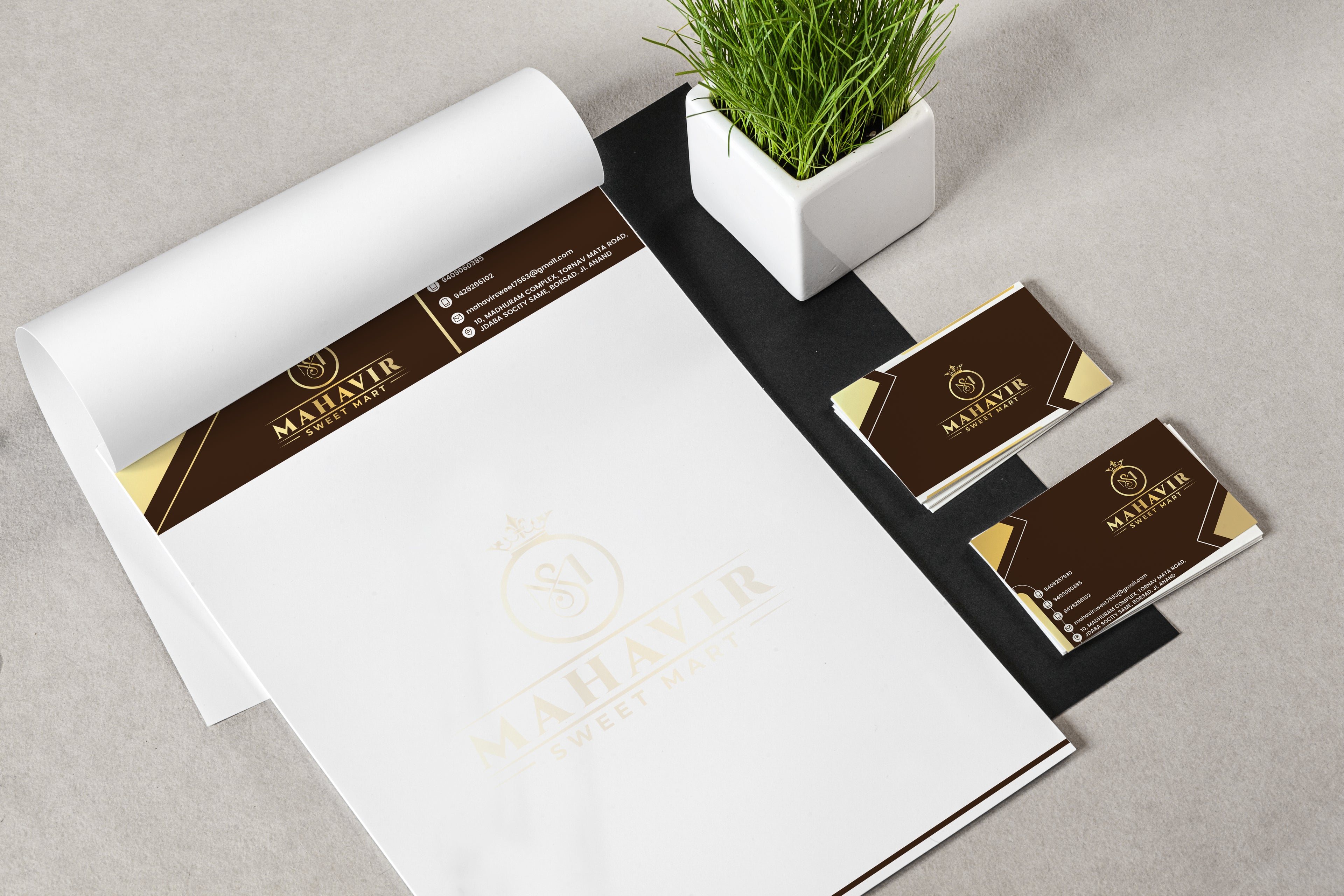 visiting card letterhead design